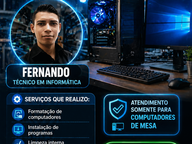 Manutenção de Computador em Altamira – Fernando Lima