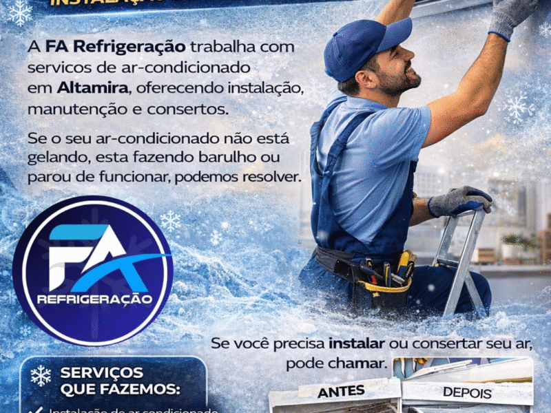 Manutenção de Ar-Condicionado em Altamira – Instalação e conserto rápido