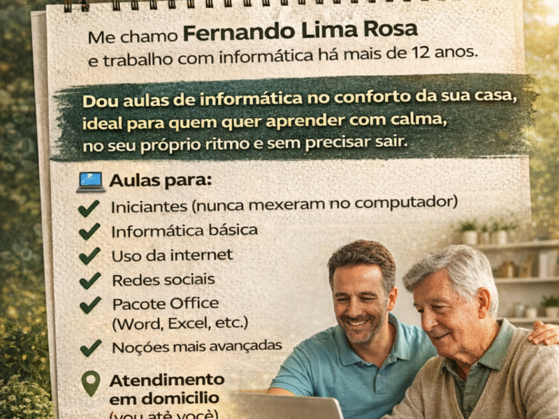 Aulas de Informática em Altamira – Ensino no conforto da sua casa