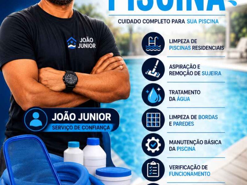 Limpeza e Manutenção de Piscinas em Altamira – João Junior