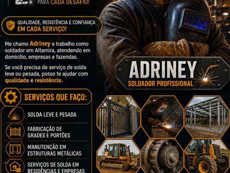 Soldador em Altamira – Adriney