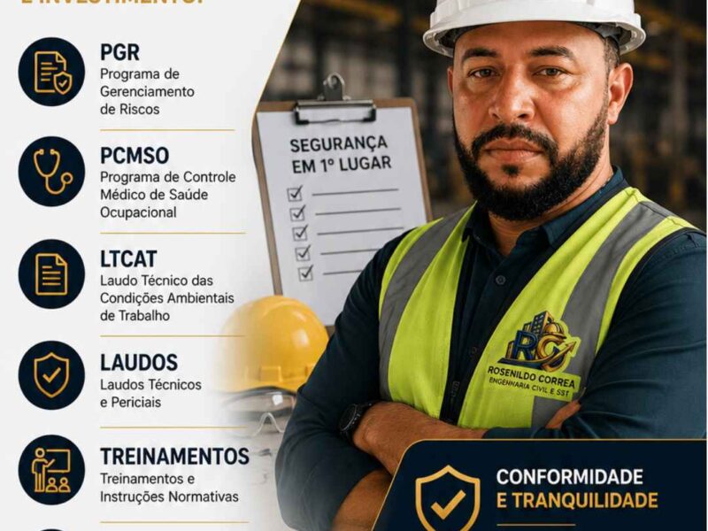 Engenheiro de Segurança do Trabalho em Altamira - Rosenildo Correa