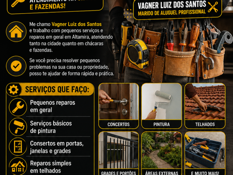 Marido de Aluguel em Altamira – Vagner Luiz
