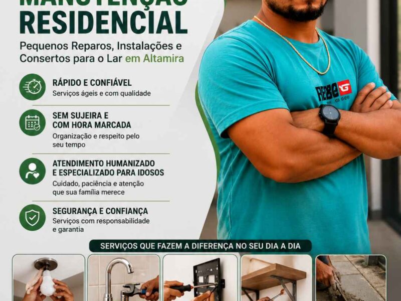Manutenção Residencial e Pequenos Reparos em Altamira - Emmerson