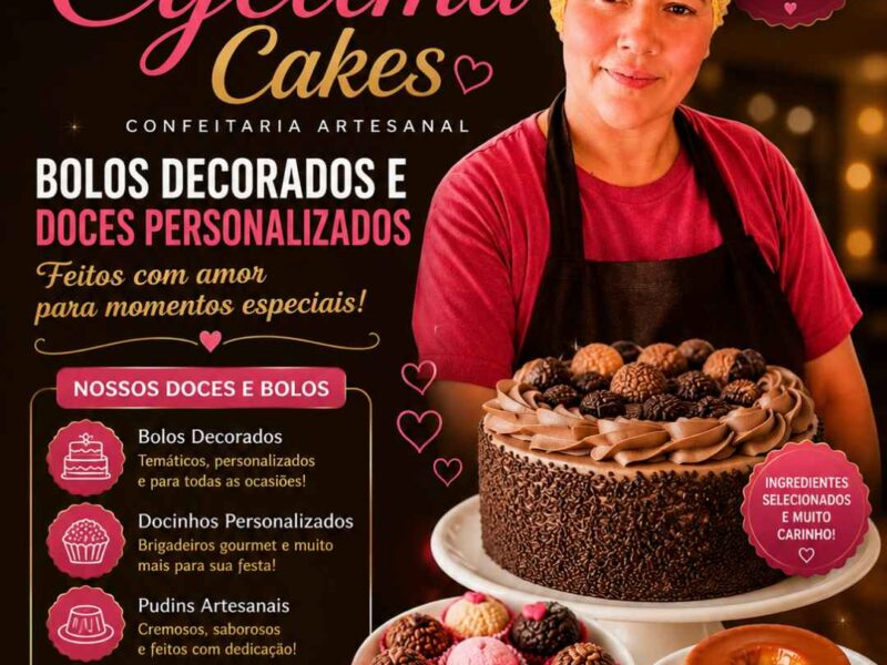 Bolos Decorados e Doces Personalizados em Altamira - Cyellma Cakes