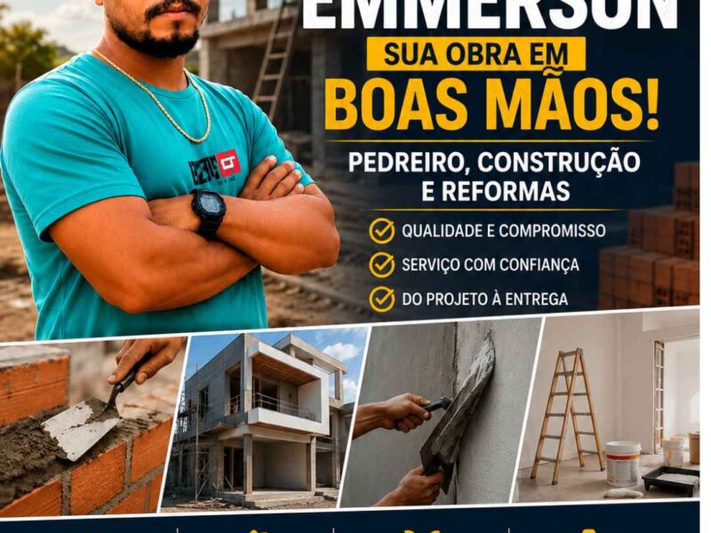 Pedreiro e Reformas em Altamira - Emmerson