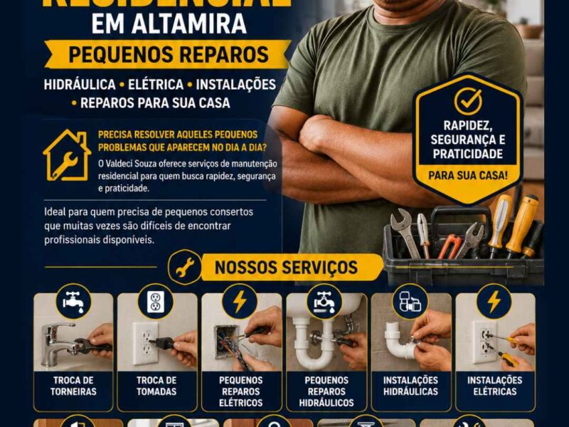 Manutenção Residencial em Altamira | Pequenos Reparos