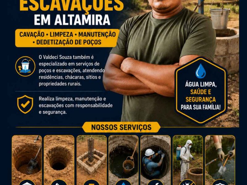 Limpeza de Poços e Escavações em Altamira